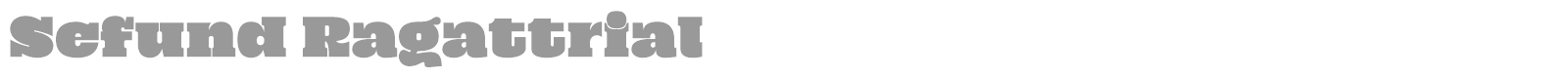 Sefund Ragat font preview